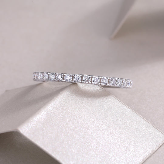 Wedding Band Moissanite Full Eternity Ring