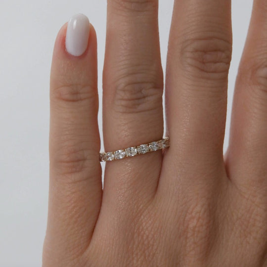 Oval Cut Moissanite Wedding Ring Matching Band