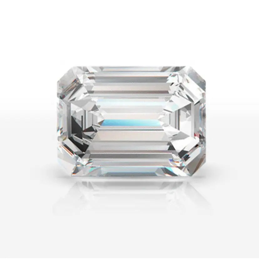D Color VVS1 Emerald Cut Moissanite Diamond – Gemsbling