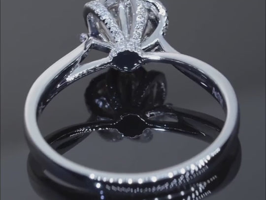 π₯ Flower Fountain Design 2 Moissanite Engagement Ring