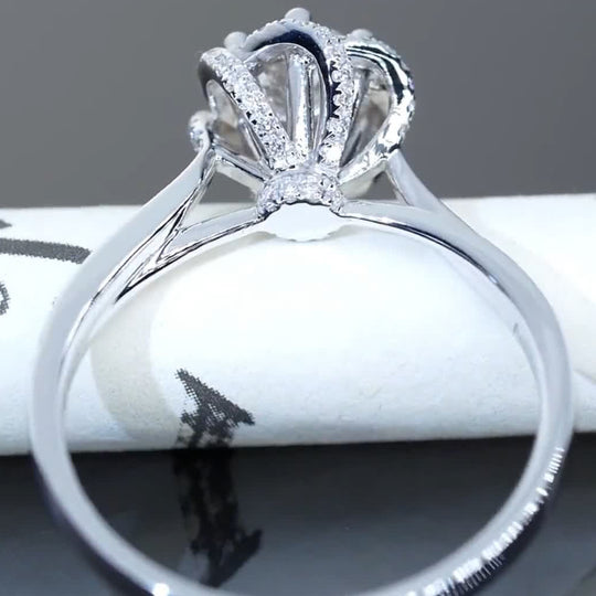 π₯ Flower Fountain Design 2 Moissanite Engagement Ring