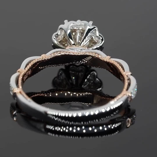 New Arrived Flower Design Moissanite Engagement Ring