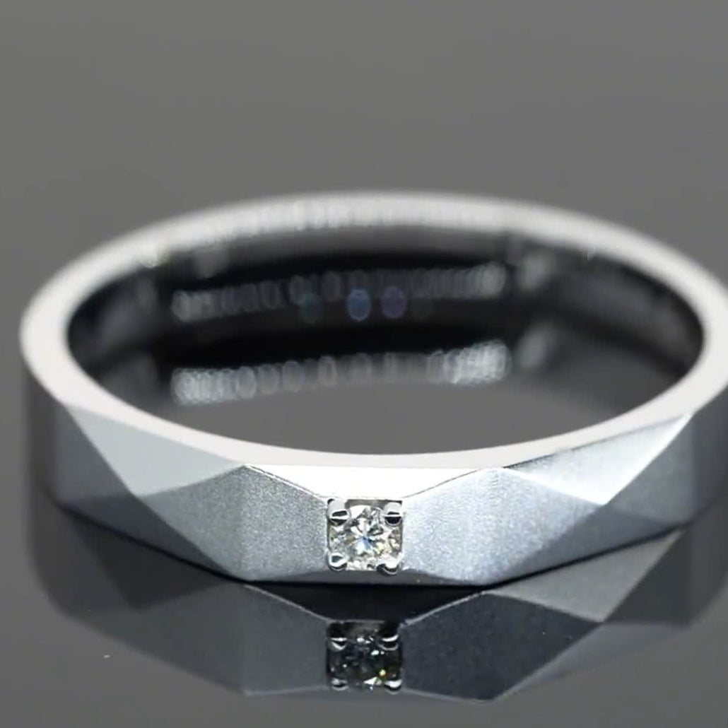 Unisex Simple Design Wedding Band