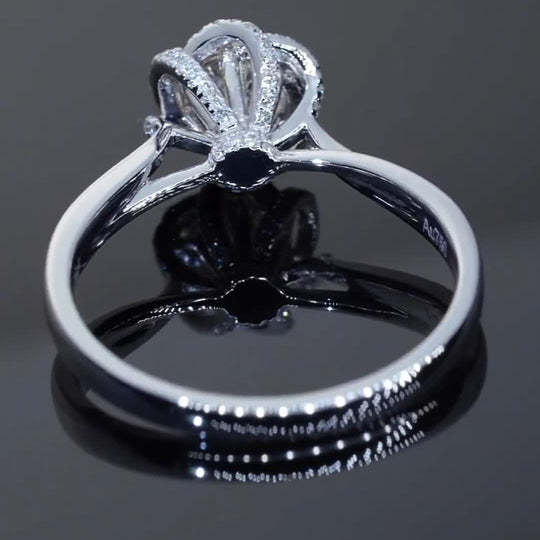 π₯ Flower Fountain Design 2 Moissanite Engagement Ring