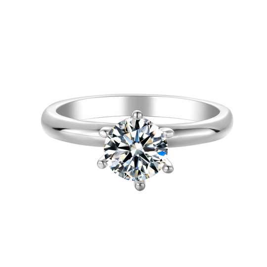 Lucky Moissanite Engagement Ring