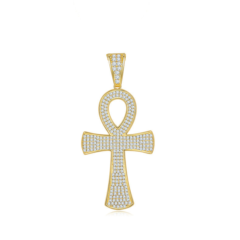 Moissanite Special Cross Pendant Necklace