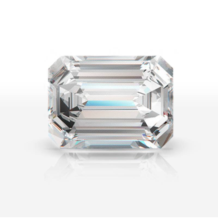 D Color VVS1 Emerald Cut Moissanite Diamond