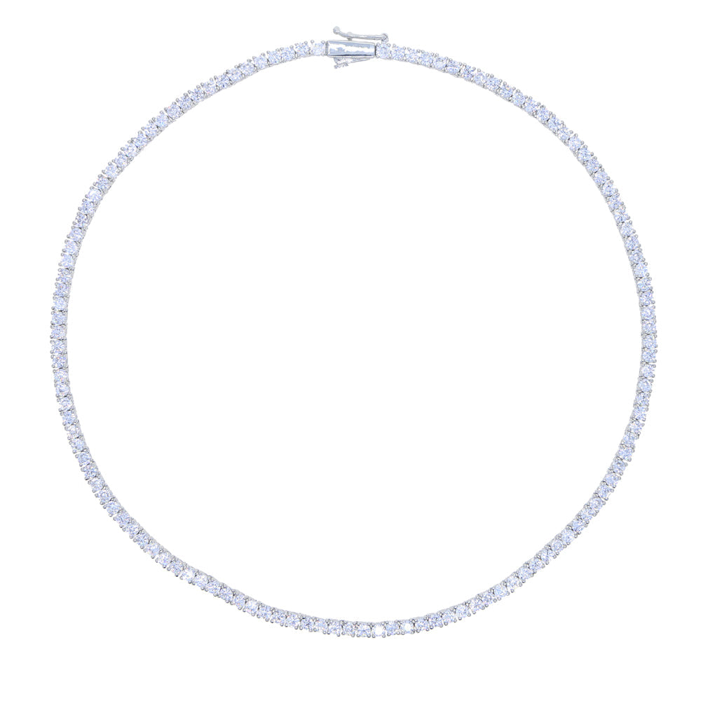 3mm/4mm/5mm Moissanite Tennis Necklace