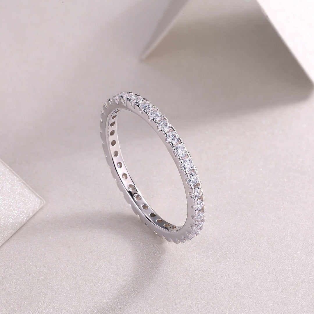 Wedding Band Moissanite Full Eternity Ring