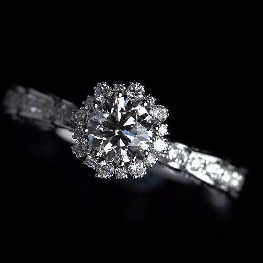 New Arrival Ribbon Design Moissanite Engagement Ring