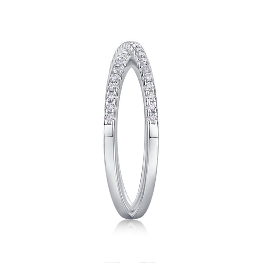 Crossed Dreams Moissanite  Wedding Ring