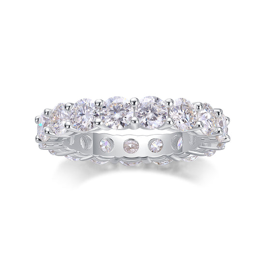 Wedding Band 4mm Moissanite Full Eternity Ring