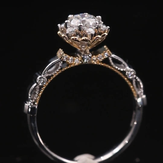 New Arrived Bouquet of Love Moissanite Engagement Ring