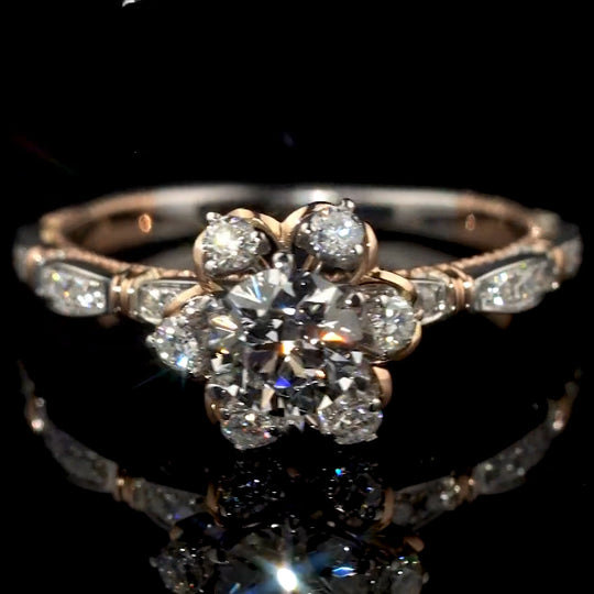 The Love Bouquet Moissanite Engagement Ring