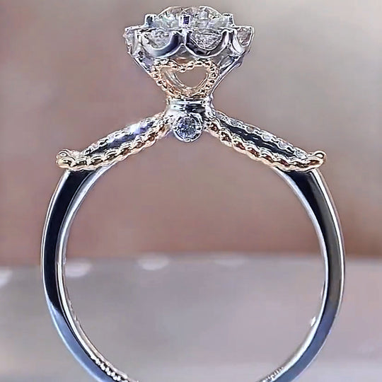 New Arrived Royal Princess Moissanite Engagement Ring