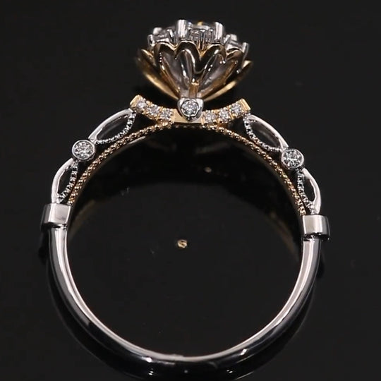 New Arrived Bouquet of Love Moissanite Engagement Ring