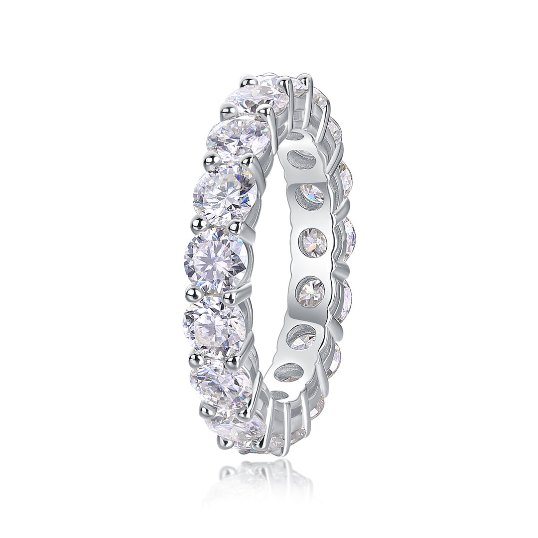 Wedding Band 4mm Moissanite Full Eternity Ring