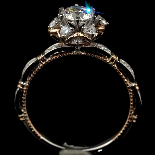 The Love Bouquet Moissanite Engagement Ring