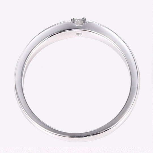 Simple Matte Design Couple Ring For Women