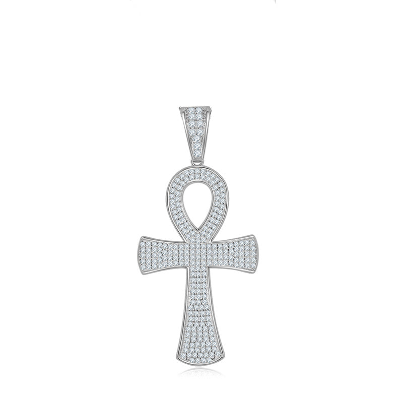 Moissanite Special Cross Pendant Necklace