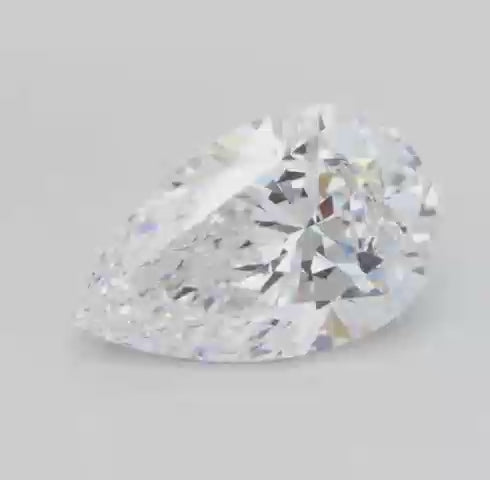 D Color VVS1 Pear Cut Moissanite Diamond