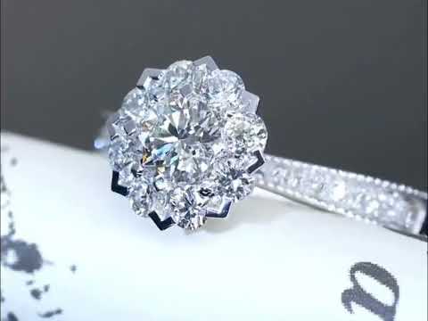 Special Dewdrop Ring Band Design Moissanite Engagement Ring