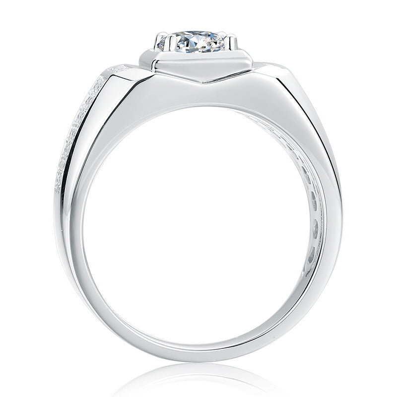 Moissanite Wedding Ring For Men