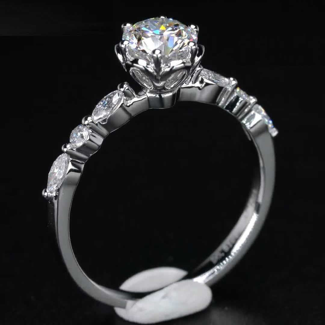 Special Design Moissanite Engagement Ring