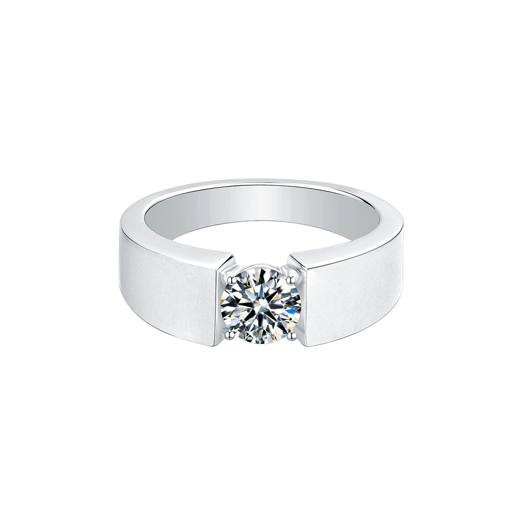 Moissanite Wedding Ring For Men