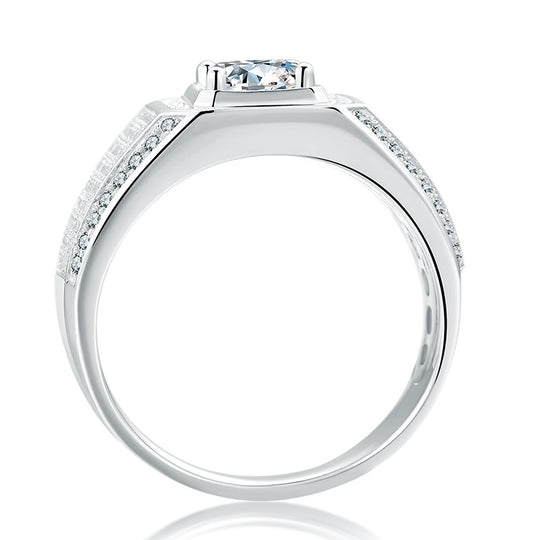 Moissanite Wedding Ring For Men