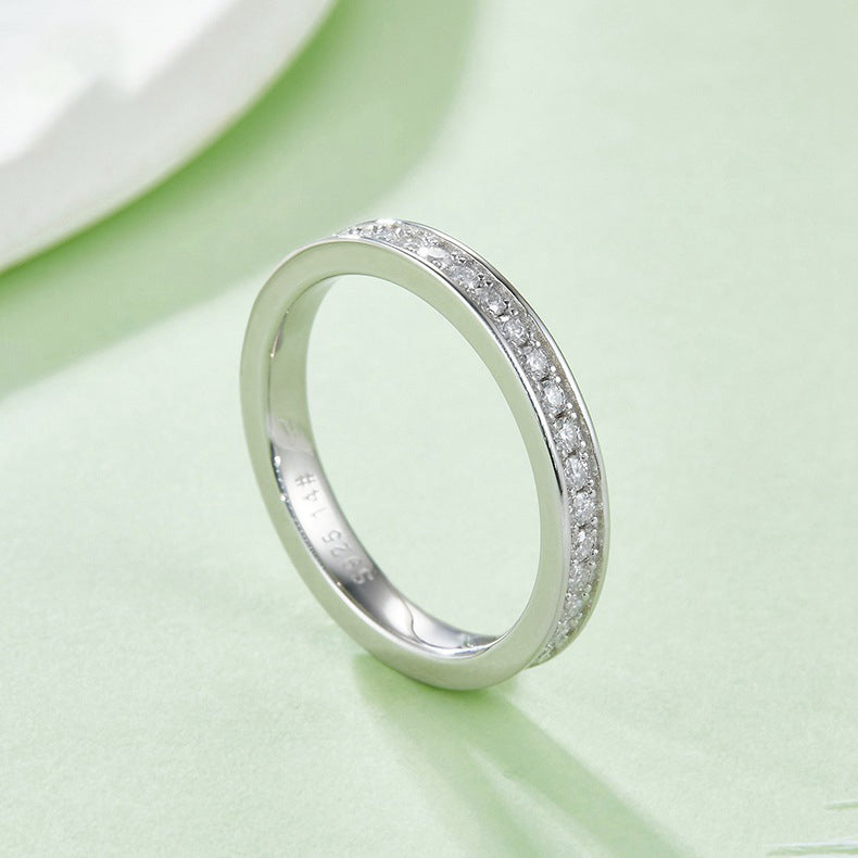 Wedding Band Moissanite Full Eternity Ring