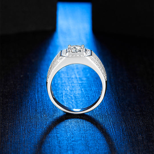 Moissanite Wedding Ring For Men