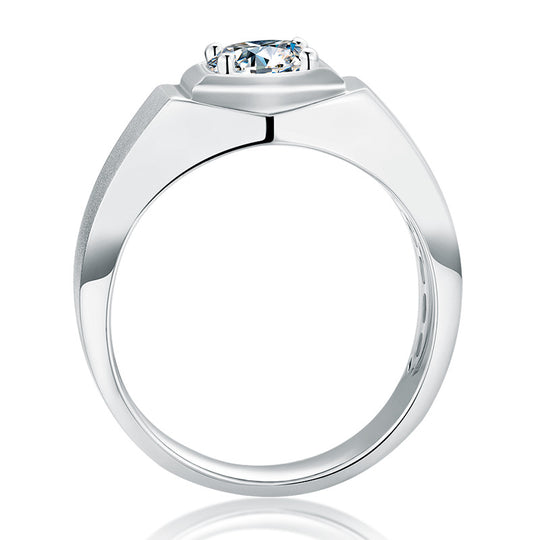 Moissanite Wedding Ring For Men