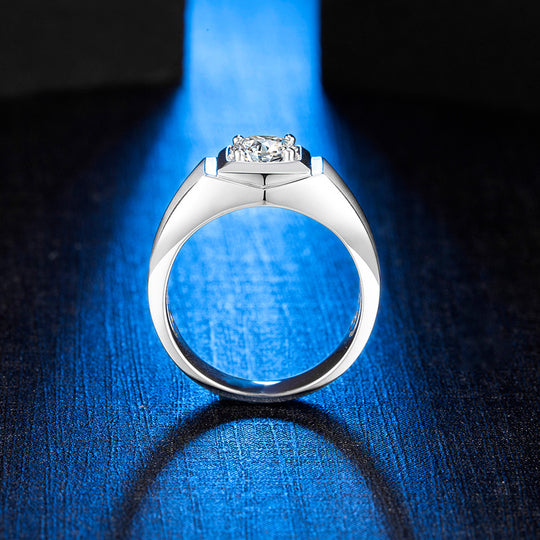 Moissanite Wedding Ring For Men