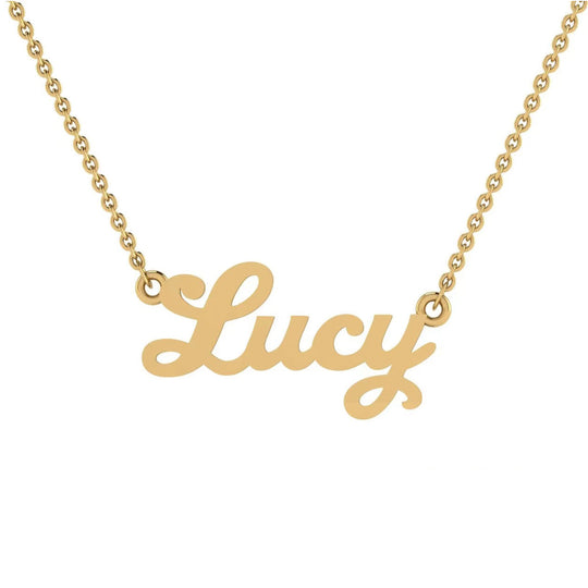 14K Solid Gold Custom Name Necklace For Women