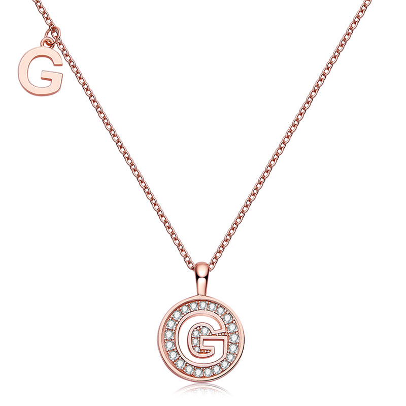 26 Letters Initial  Moissanite Necklace