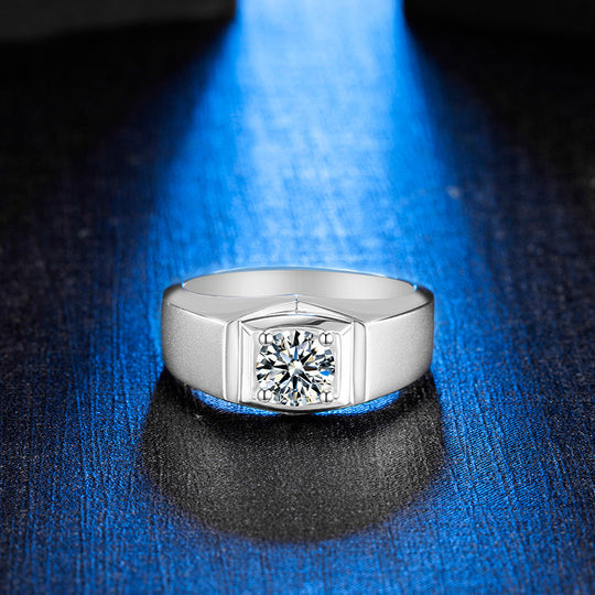 Moissanite Wedding Ring For Men