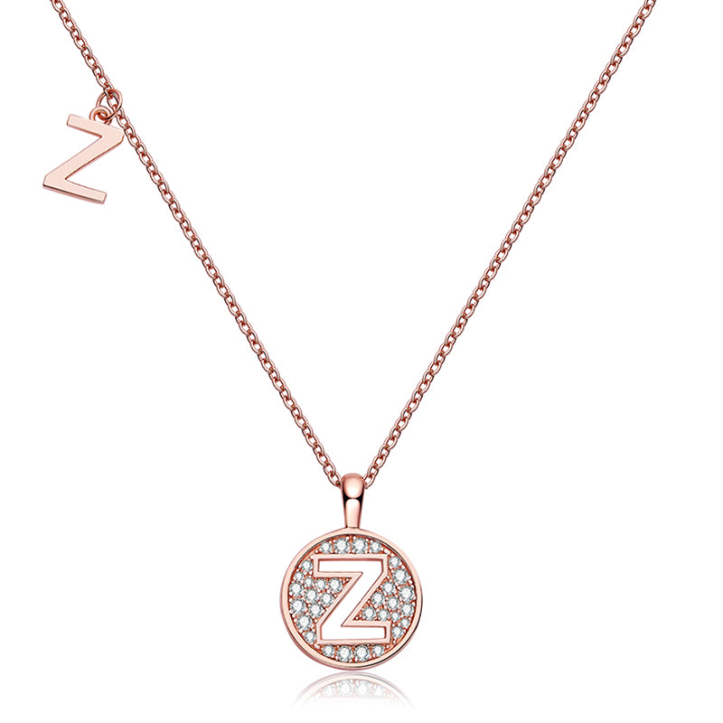 26 Letters Initial  Moissanite Necklace