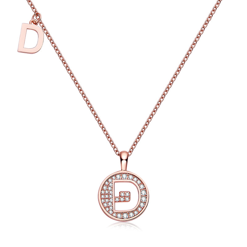 26 Letters Initial  Moissanite Necklace