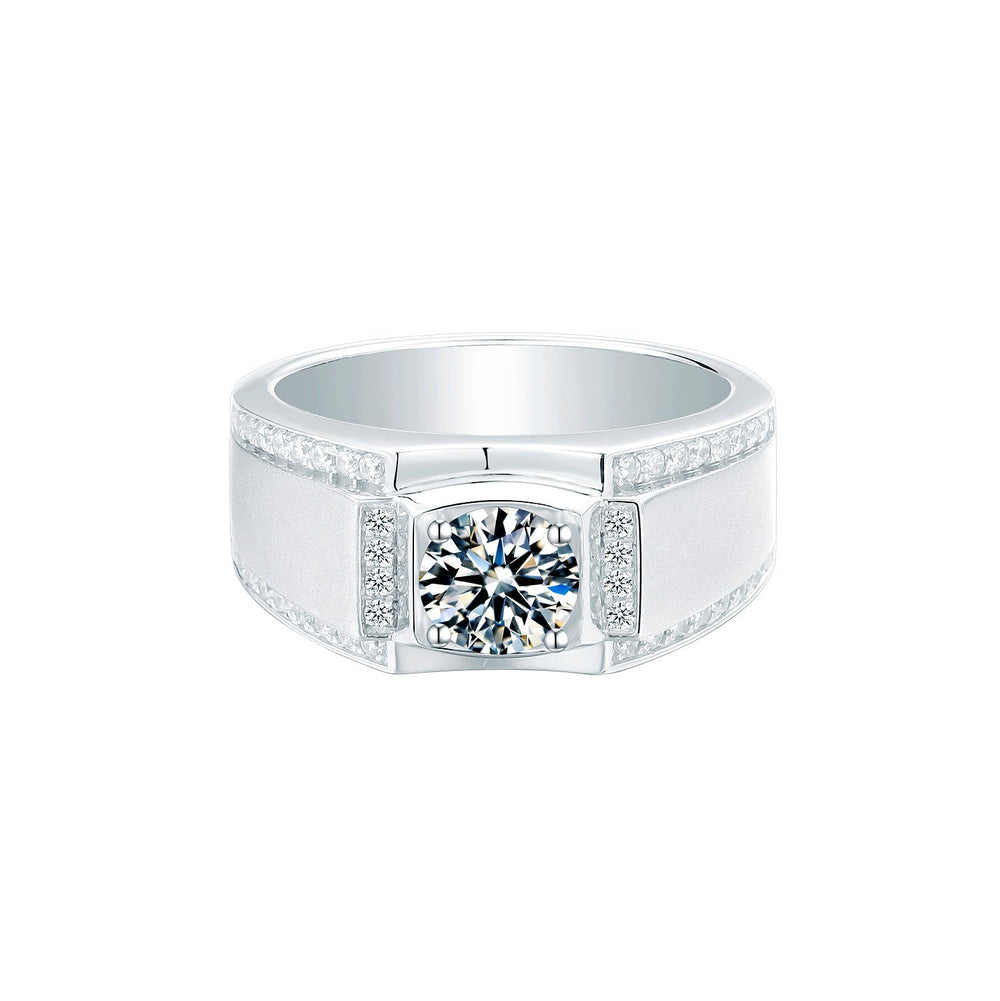 Moissanite Wedding Ring For Men