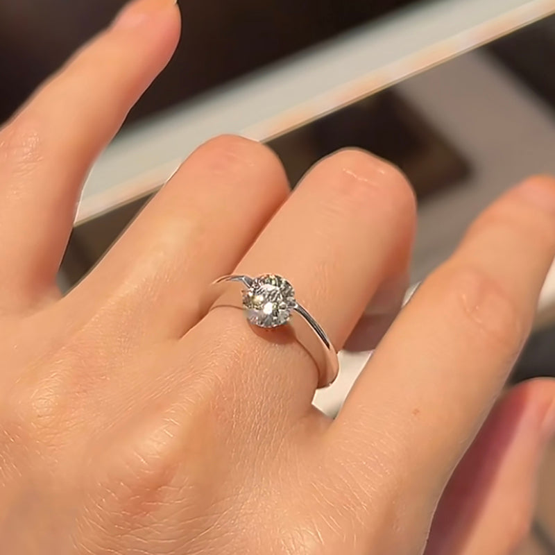 Funny Rotatable Moissanite Engagement Ring