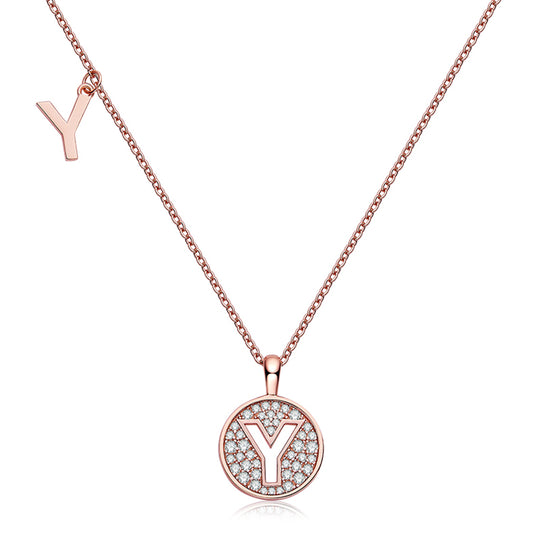 26 Letters Initial  Moissanite Necklace