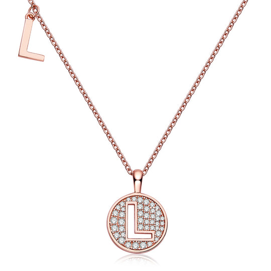 26 Letters Initial  Moissanite Necklace