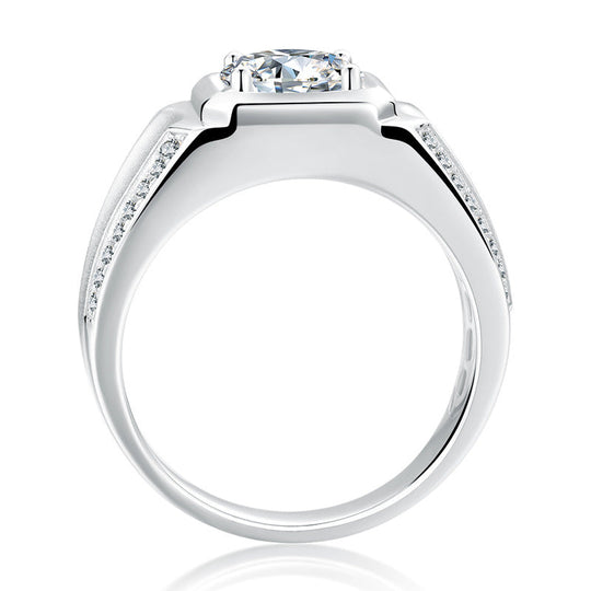 Moissanite Wedding Ring For Men