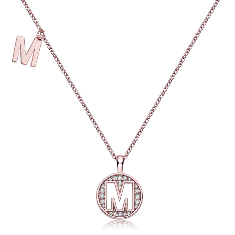 26 Letters Initial  Moissanite Necklace