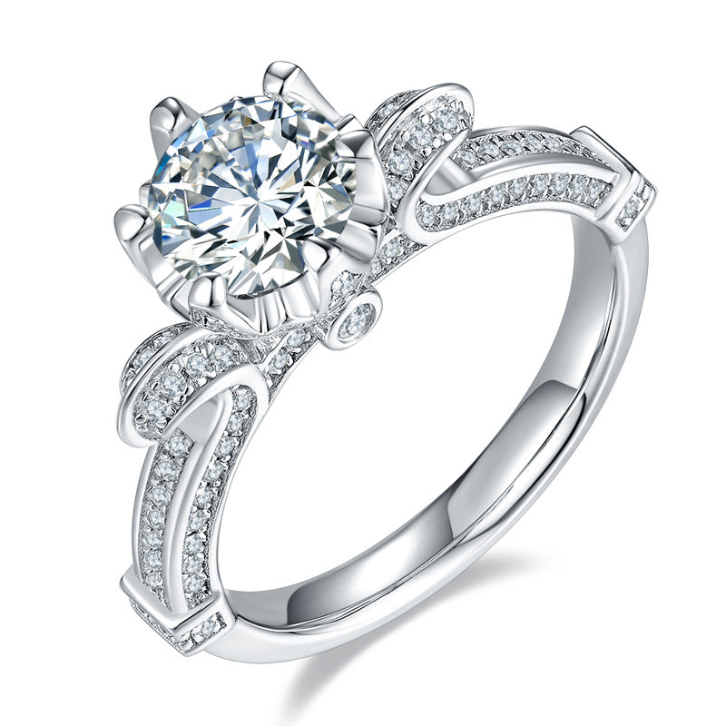 🔥Swan Lake Design Moissanite Engagement Ring