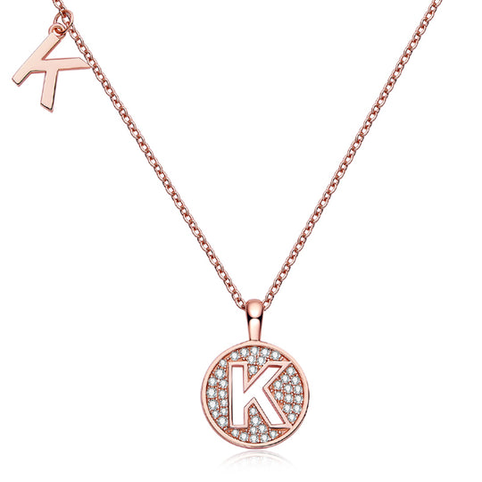 26 Letters Initial  Moissanite Necklace