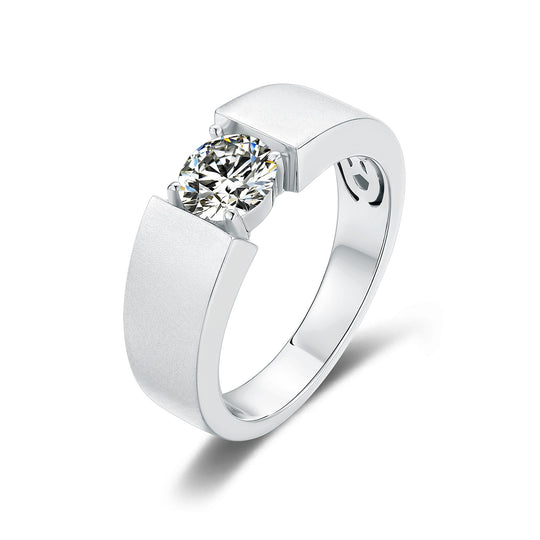 Moissanite Wedding Ring For Men