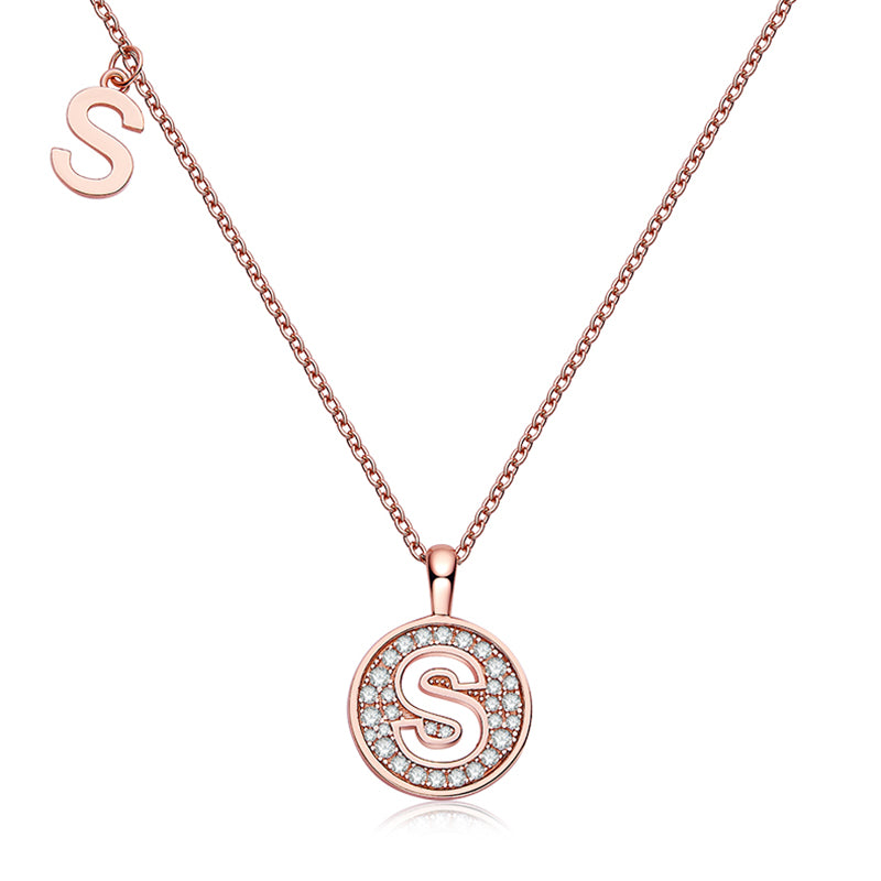 26 Letters Initial  Moissanite Necklace