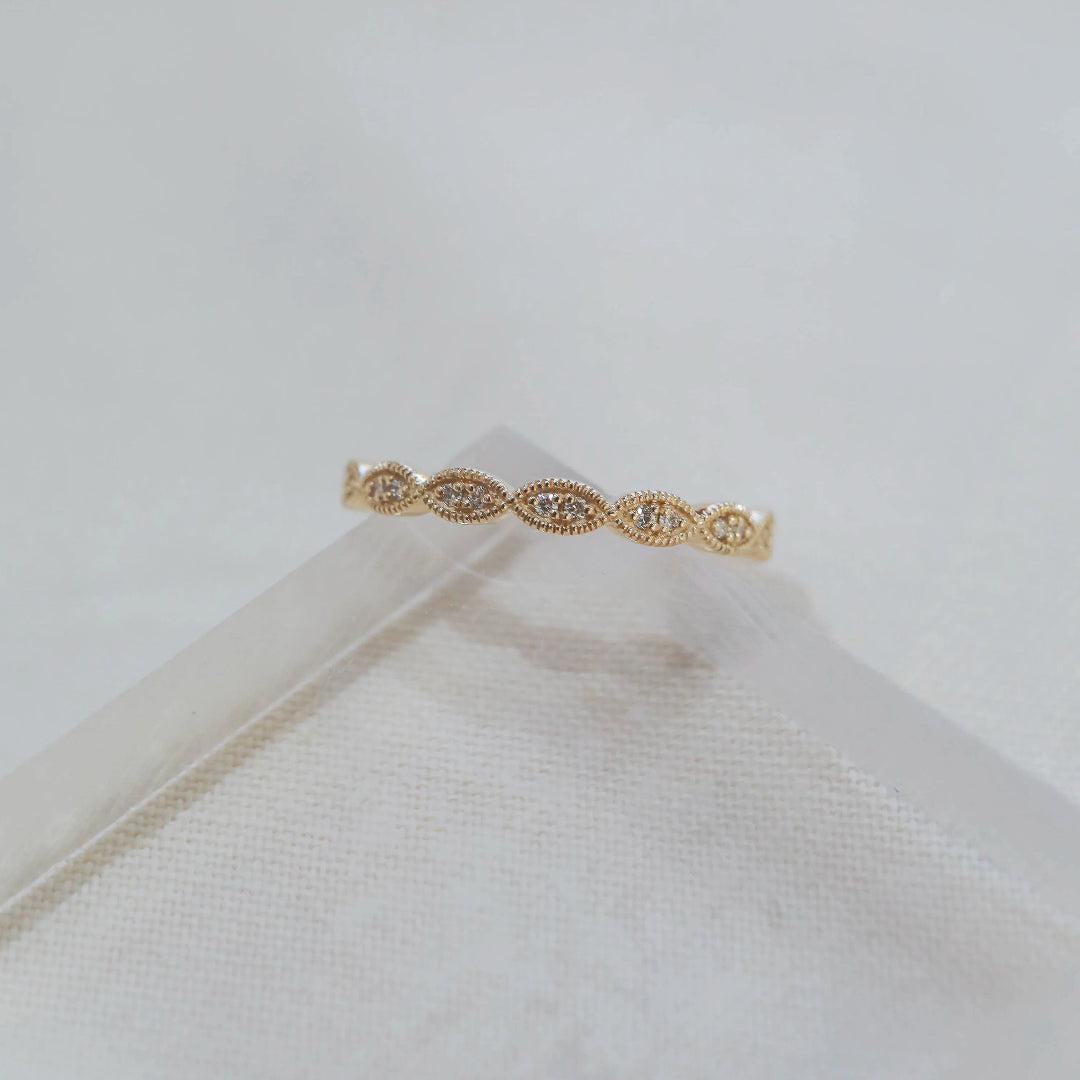 Vintage Wedding Ring Matching Band